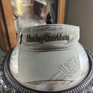 Harley-Davidson Olive Green Visor Cap(nwot)